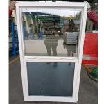 Slimline UPVC Single Hung Window With Custom Made Glass for sale