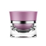 Acrylic double wall round cosmetic packaging jars container airless cream jar SR-2304 for sale