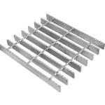 Serrated Heavy Duty Metal Floor Grates Galvanized Steel Bar 10mm Thickness for sale