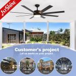 64 Inches Indoor Ceiling Fan With Light DC Motor Amart Control