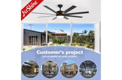 China 64 Inches Indoor Ceiling Fan With Light DC Motor Amart Control supplier