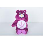 Purple Cute Bear Toy , PP Cotton Filling Bear Plush Doll Customized Design for sale
