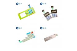 China Medical Equipment Custom Control Panel Overlay Emboss 3M 467 Tactile Dome Button supplier
