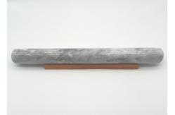 China Grey Solid Marble Rolling Pin 39 x 4cm Moisture Resistant With Wood Base supplier