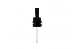 China Pipette Essential Oil Glass Dropper Cap 18 / 410 Bottle Screw For Bottles supplier