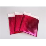 Rose Pink Metallic Mailing Envelopes , Colored Bubble Mailers For Transport for sale