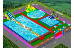 China Big Backyard Inflatable Water Park With Pool For Children 7 Years Old supplier