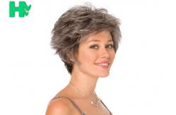 China Sheath Synthetic Tanny Short Hair Wig Adjustable Cap Size supplier