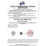 FOSHAN BEIAOLE ELECTRICAL APPLIANCES CO., LTD. Certifications