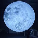 Customized Giant Inflatable Moon Planet Ball Advertising Helium Inflatable Moon Balloon with LED