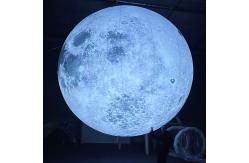 China Customized Giant Inflatable Moon Planet Ball Advertising Helium Inflatable Moon Balloon with LED supplier