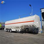 China 5 Compartments Steel Fuel Tanker Semi Trailer 45000L Volume for sale