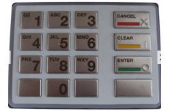 China Diebold EPP7 ATM Cash Machine Keypad Layout 49-249443-707A supplier