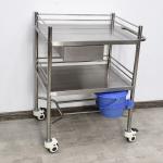 Stainless Steel Medical Trolley With Drawers Hospital Clinic Utility Cart for sale