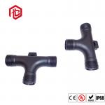 2 3 4Pin 3 Way T Type Waterproof PVC Male Female Connector Black for sale