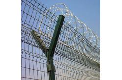 China Rot Proof Airport Perimeter Fencing Galvanized 2.4m Height High Safety supplier