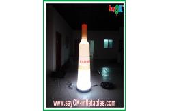China 190T Nylon Cloth Inflatable Bottle Wine Height 2M With Led Lights supplier