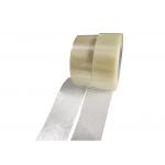 Single Side Bi - Directional Filament Fiberglass Mesh Tape For Heavy Duty Packaging