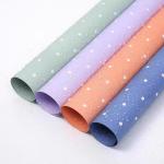 Waterproof Double-Sided Polka Dot Bouquet Wrapping Paper for Ouya Paper Flower Packaging in 58CM * 58CM Customized Size for sale