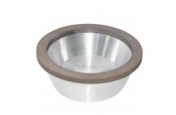 China Type Bowl Electroplated Diamond Grinding Wheel Glass Edging Silver supplier