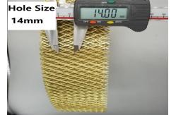 China 1mm Thickness Expanded Copper Mesh 14mm Hole Flat Metal In Roll supplier