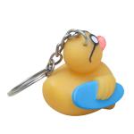Funny Mini Rubber Ducks Shaped Toy Soft PVC Rubber Duck Keychain 5 Inch