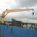 13.5m Fixed Boom 5t CCS Hydraulic Jib Marine Cranes for sale
