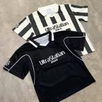 Custom Logo Stripe Retro Club Team Uniform Training Football Shirt Sports Wear Soccer Wear Retro Soccer Jersey Men's T-shirts for sale