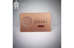 China High Quality Customized Personalized Metal Membership Card With Number supplier