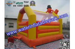 China Yellow Inflatable Small Clown Bouncy Castle For Amusement Park supplier