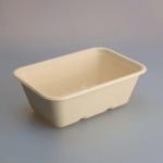 Eco Friendly Compostable 750ml Sugarcane Bagasse Take Out Containers With Lid