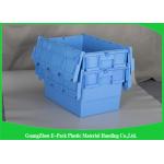 Commercial Distribution Plastic Attached Lid Containers For Transportation And Logistics