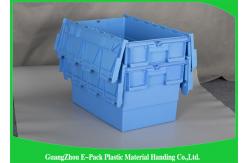 China Commercial Distribution Plastic Attached Lid Containers For Transportation And Logistics supplier