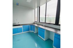China Space Saving Lab Wall Bench Stainless Steel Island Work Station Customized supplier