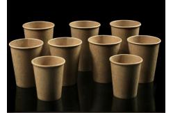 China Single Wall Thick Insulated Paper Coffee Cups Biodegradable 8 Ounce Eco Friendly supplier