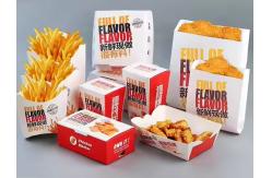 China Customized Size Burger Box Disposable Food Fast Food Fried Chicken Box supplier