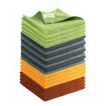 20 Pack Cleaning Rag custom Microfiber window Cleaning Cloth with 5 Color Assorted 13.8X13.8 for sale