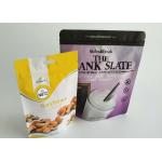 Cocao Protein Snack Bag Packaging , Stand Up Zipper Pouch Custom Printing Logo for sale