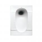 Glazed Ceramic Squatting Pan With S Tray Bathroom Squat Toilet for sale