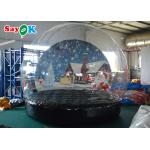 Christmas Snow Globe Crystal Ball Inflatable Bubble Tent Background Printing for sale