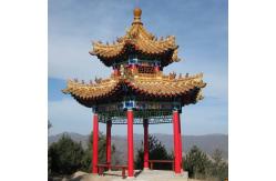 China Customized Framed Canopy Gazebo Chinese Style Pavilion Easy Assemble Double Layer supplier
