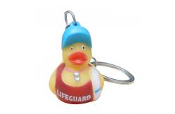 China Funny Mini Rubber Ducks Shaped Toy Soft PVC Rubber Duck Keychain 5 Inch supplier