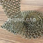 Architectural Metal Round Ring Mesh Curtain Ss Electroplating