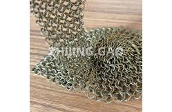 China Architectural Metal Round Ring Mesh Curtain Ss Electroplating supplier