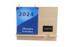 China 2024 Wood Wireless Charging Calendar New Style Creativity Custom Logo supplier