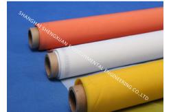 China 250 Mesh Count Polyester Printing Mesh Low Elongation With Long Working Life supplier