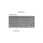 Front Side Mounted Rugged Industrial Metal Keyboard With Trackpad