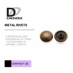 Antique Brass Rivet For Clothing • Clothing Rivets • Decorative Rivets • Garment Rivet  • Mushroom Head Rivet for sale
