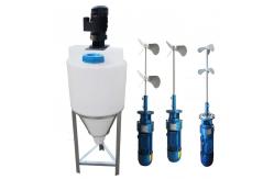 China 1500L Cone Bottom Plastic Water tank Mixing tank with an Agitator supplier