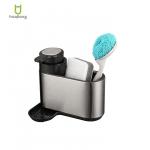 Custom Logo Kitchen Sink Organizer , Stainless Steel Caddy Shelf And Dispenser